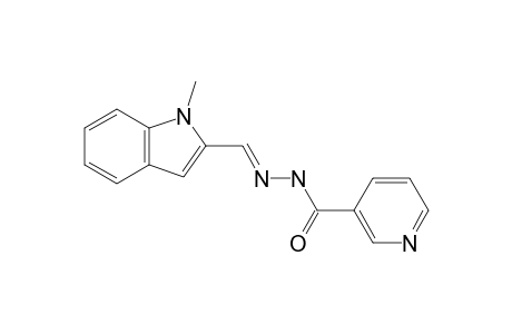 nicotinic acid, [(1-methylindol-2-yl)methylene]hydrazide