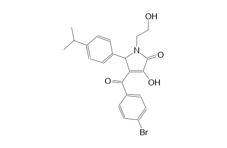 4-(4-bromobenzoyl)-3-hydroxy-1-(2-hydroxyethyl)-5-(4-isopropylphenyl)-1,5-dihydro-2H-pyrrol-2-one