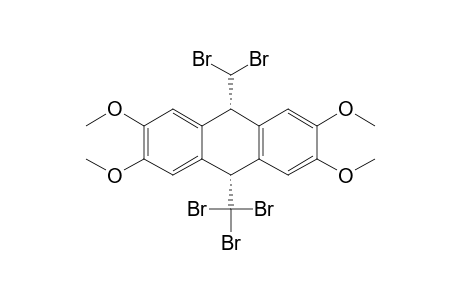 9-(dibromomethyl)-2,3,6,7-tetramethoxy-10-(tribromomethyl)-9,10-dihydroanthracene