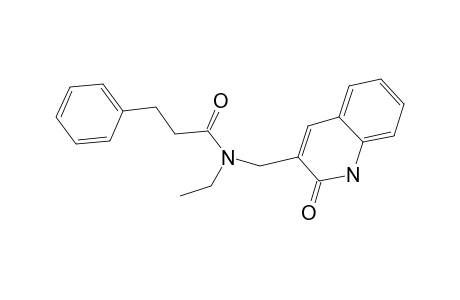 Benzenepropanamide, N-[(1,2-dihydro-2-oxo-3-quinolinyl)methyl]-N-ethyl-