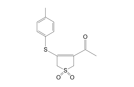 2,5-DIHYDRO-4-(p-TOLYLTHIO)-3-THIENYL METHYL KETONE, 1,1-DIOXIDE