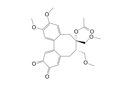 (6S,7S)-6-Acetoxy-2,3-dimethoxy-6,7-di(methoxymethyl)dibenzo[a,g]cyclooctadiene-10,11-dione