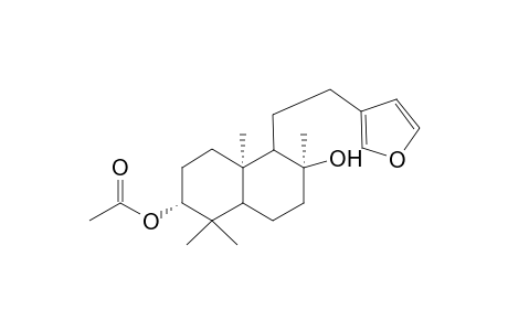 (ent)-15,16-Epoxy-3.beta.-acetoxy-9.alpha.-H-labda-13(16),14-dien-8.alpha.-ol