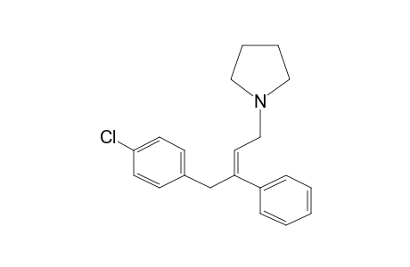 Pyrrolidine, 1-[4-(4-chlorophenyl)-3-phenyl-2-butenyl]-