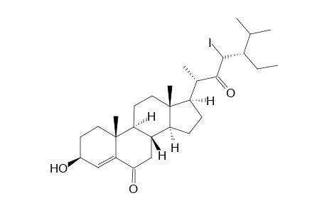 3.beta.-Hydroxy-22/23-iodostigmast-4-ene-6,23/22-dione