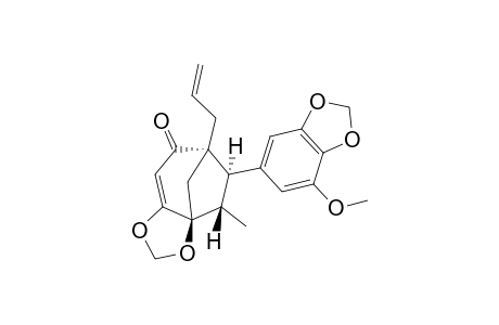 ISO-OCOBULLENONE;REL-(7S,8S,1'R,3'R)-DELTA-8'-5-METHOXY-3,4-METHYLENEDIOXY-3',4'-METHYLENEDIOXY-1',2',3',6'-TETRAHYDRO-6'-OXO-7.1'.8.3'-NEOLIGNAN