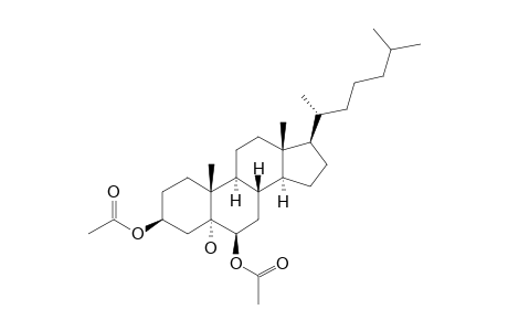 5a-Cholestane-3b,5,6b-triol 3,6-diacetate