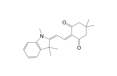 5,5-dimethyl-2-[(2E)-2-(1,3,3-trimethyl-1,3-dihydro-2H-indol-2-ylidene)ethylidene]-1,3-cyclohexanedione