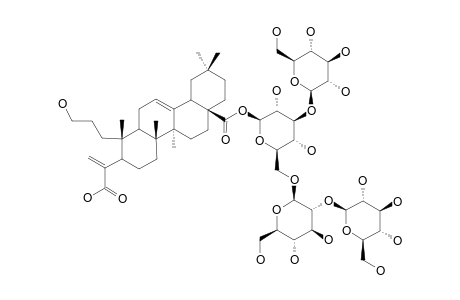 VACCAROSIDE-D;3,4-SECOGYPSOGENIC-ACID-28-O-BETA-D-GLUCOPYRANOSYL-(1->3)-[BETA-D-GLUCOPYRANOSYL-(1->6)]-BETA-D-GLUCOPYRANOSIDE