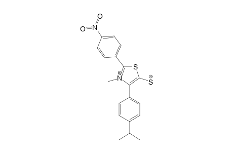 MESOIONIC-2-(PARA-NITROPHENYL)-3-METHYL-4-(PARA-ISOPROPYLPHENYL)-1,3-THIAZOLIUM-5-THIOLATE