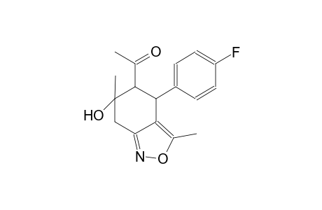ethanone, 1-[4-(4-fluorophenyl)-4,5,6,7-tetrahydro-6-hydroxy-3,6-dimethyl-2,1-benzisoxazol-5-yl]-
