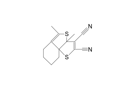 3a,6,7,8,9,9a-Hexahydro-3a,5-dimethylthieno-[3,2-D]-[2]-benzothiophene-2,3-dicarbonitrile