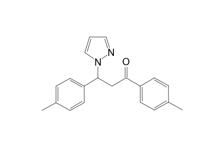 3-(1H-pyrazolyl-1-yl)-1,3-di-p-methylphenylpropan-1-one