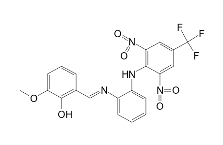 2-{N-{o-(2,6-DINITRO-alpha,alpha,alpha-TRIFLUORO-p-TOLUIDINO)PHENYL]FORMIMIDOYL]-6-METHOXYPHENOL