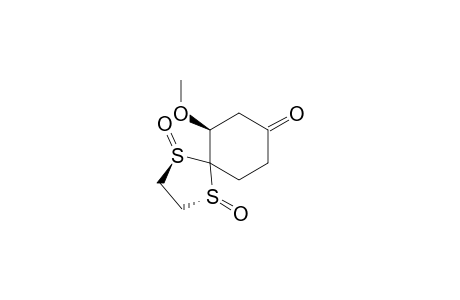 (1R,4R,6S)-6-Methoxy-1,4-dithiaspiro[4.5]decan-8-one 1,4-dioxide