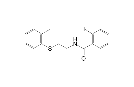 Benzamide, 2-iodo-N-[2-(2-tolylthio)ethyl]-