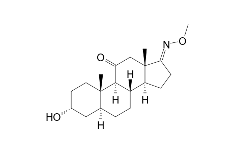 5.ALPHA.-ANDROSTAN-3.ALPHA.-OL-11,17-DIONE(17-O-METHYLOXIME)