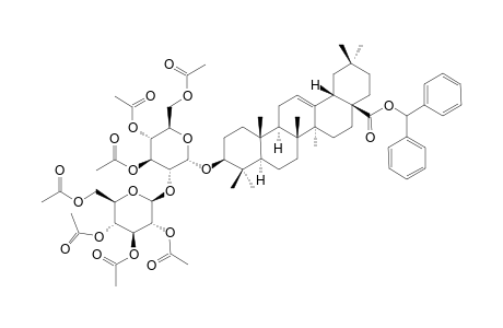 DIPHENYLMETHYL-3',4',6',2'',3'',4'',6''-HEPTAACETYL-BETA-D-GLUCOPYRANOSYL-(1->2)-ALPHA-D-GLUCOPYRANOSYL-3-O-OLEANOATE