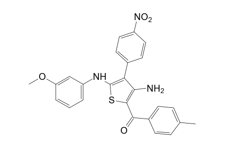 3-amino-5-(m-anisidino)-4-(p-nitrophenyl)-2-thienyl p-tolyl ketone