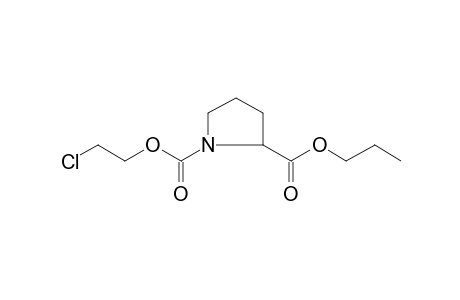 D-Proline, N-(2-chloroethoxycarbonyl)-, propyl ester