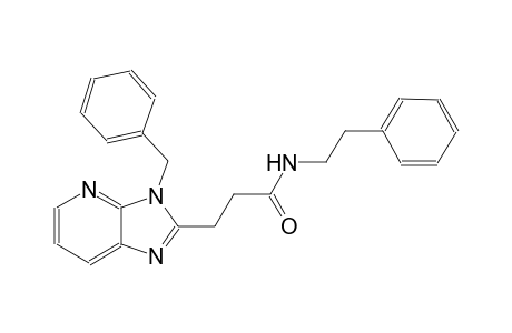 3H-imidazo[4,5-b]pyridine-2-propanamide, N-(2-phenylethyl)-3-(phenylmethyl)-