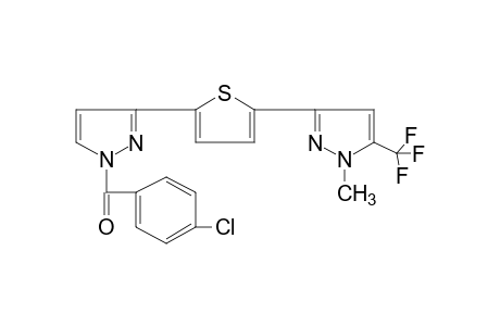 1-(p-chlorobenzoyl)-3-{5-[1-methyl-5-(trifluoromethyl)pyrazol-3-yl]-2-thienyl}pyrazole