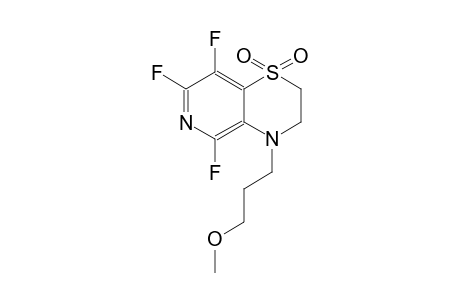 2H-pyrido[4,3-b][1,4]thiazine, 5,7,8-trifluoro-3,4-dihydro-4-(3-methoxypropyl)-, 1,1-dioxide