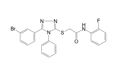 acetamide, 2-[[5-(3-bromophenyl)-4-phenyl-4H-1,2,4-triazol-3-yl]thio]-N-(2-fluorophenyl)-