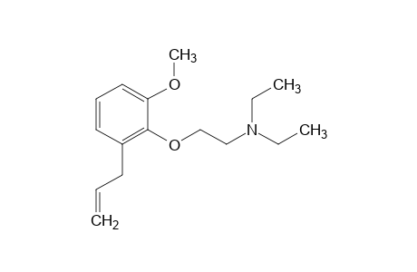 TRIETHYLAMINE, 2-/2-ALLYL-6- METHOXYPHENOXY/-,
