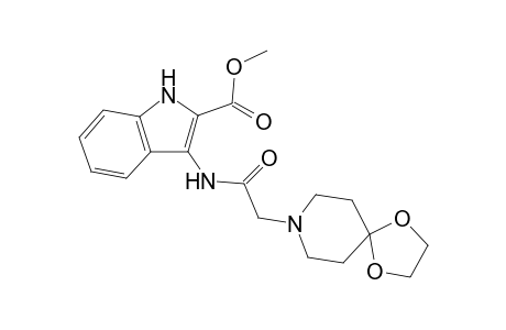 methyl 3-[(1,4-dioxa-8-azaspiro[4.5]dec-8-ylacetyl)amino]-1H-indole-2-carboxylate