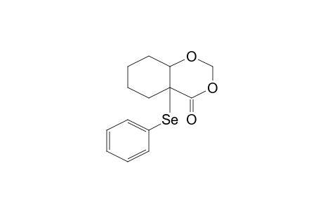 4a-(Phenylselanyl)hexahydro-4H-1,3-benzodioxin-4-one