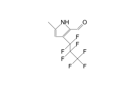 3-Heptafluoropropyl-5-methyl-pyrrole-2-carbaldehyde
