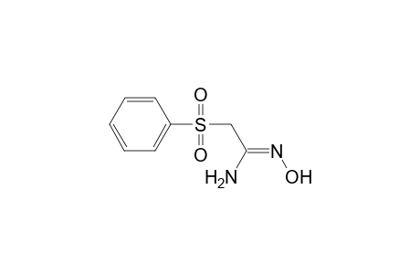 Ethanimidamide, N'-hydroxy-2-(phenylsulfonyl)-