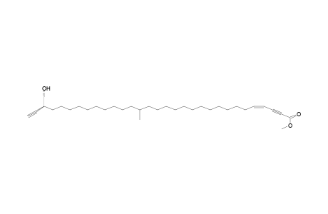 Aztequynol B methyl ester (29-hydroxy-18-methylhentriacontana-2,30-diyn-4-enoic acid methyl ester)