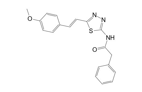 N-{5-[(E)-2-(4-methoxyphenyl)ethenyl]-1,3,4-thiadiazol-2-yl}-2-phenylacetamide