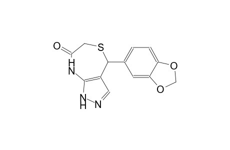 1H-pyrazolo[3,4-e][1,4]thiazepin-7(6H)-one, 4-(1,3-benzodioxol-5-yl)-4,8-dihydro-