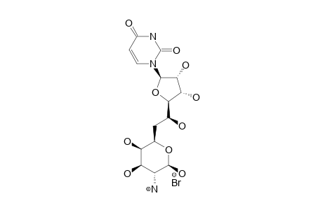 TUNICAMINYL-URACIL;1-BETA-(10'-AMINO-6',10'-DIDEOXY-BETA-L-GALACTO-D-ALLO-UNDECODIALDO-7',11'-PYRANOSE-1',4'-FURANOSYL)-URACIL-HYDROBROMIDE