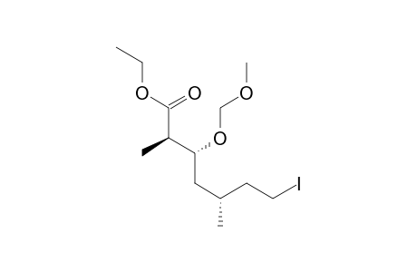 Ethyl (2R,3R,5R)-7-iodo-3-(methoxymethoxy)-2,5-dimethylheptanoate