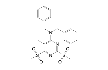 5-Methyl-2,6-bis(methylsulfonyl)-N,N-bis(phenylmethyl)-4-pyrimidinamine