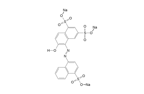 6-hydroxy-5-[(4-sulfo-1-naphthyl)azo]-1,3-naphthalenedisulfonic acid, trisodium salt