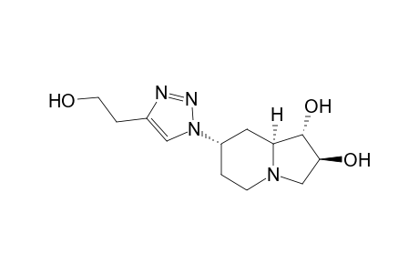 (1S,2S,7S,8aS)-7-[4-(2-Hydroxyethyl)-1H-1,2,3-triazol-1-yl]octahydro-1,2-indolizinediol