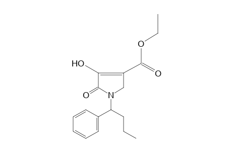 4-hydroxy-5-oxo-1-(1-phenylbutyl)-3-pyrroline-3-carboxylic acid, ethyl ester