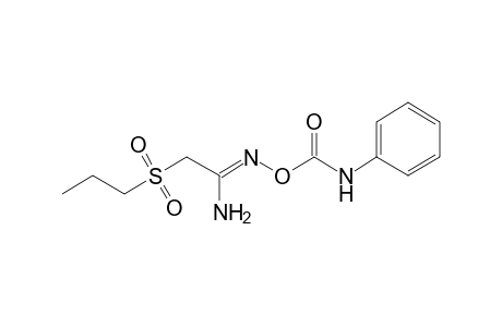 O-(phenylcarbamoyl)-2-(propylsulfonyl)acetamidoxime