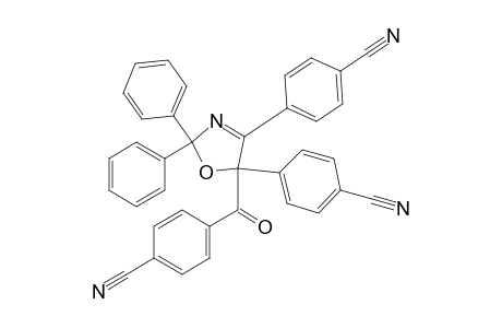 Benzonitrile, 4,4'-[5-(4-cyanobenzoyl)-2,5-dihydro-2,2-diphenyl-4,5-oxazolediyl]bis-