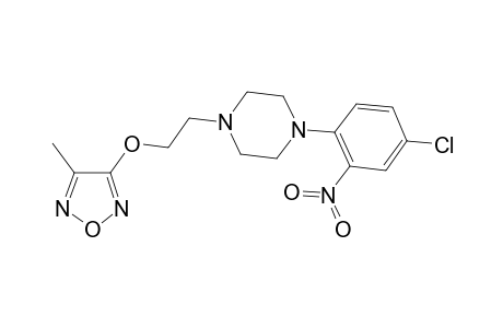 1-(4-Chloro-2-nitrophenyl)-4-{2-[(4-methyl-1,2,5-oxadiazol-3-yl)oxy]ethyl}piperazine