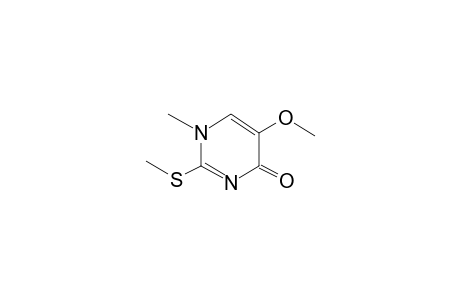 4(1H)-Pyrimidinone, 5-methoxy-1-methyl-2-(methylthio)-