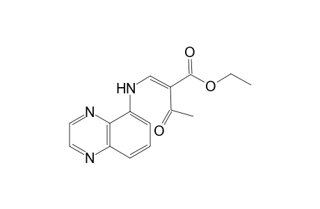 E-5-(2-ACETYL-2-ETHOXYCARBONYL)-ETHYLENAMINO)-QUINOXALINE;E-ISOMER