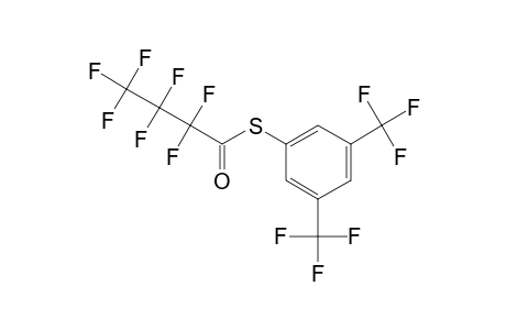 3,5-bis(Trifluoromethyl)thiophenol, S-heptafluorobutyryl-