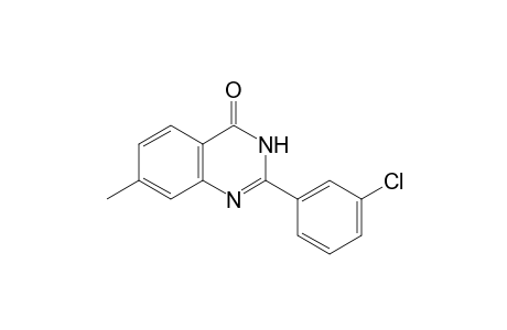 2-(3-Chlorophenyl)-7-methylquinazolin-4(3H)-one