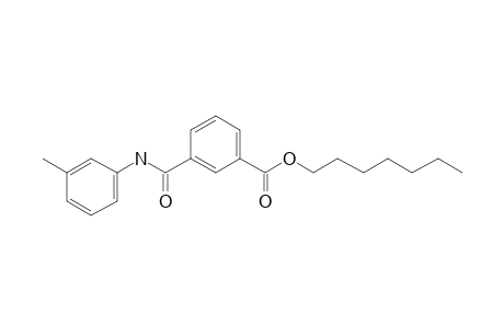 Isophthalic acid, monoamide, N-(3-methylphenyl)-, heptyl ester